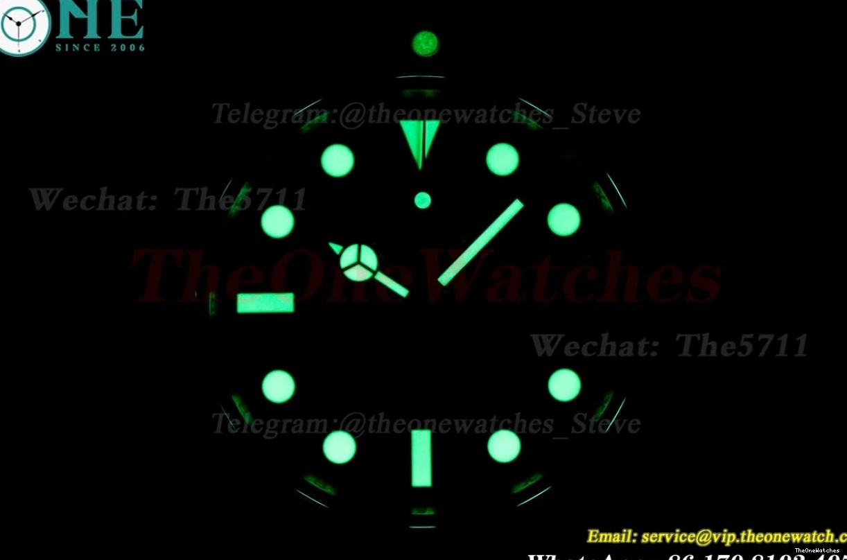 SS Green Vintage RAF SA3135 Submariner Kermit 40mm SS 16610LV 0406